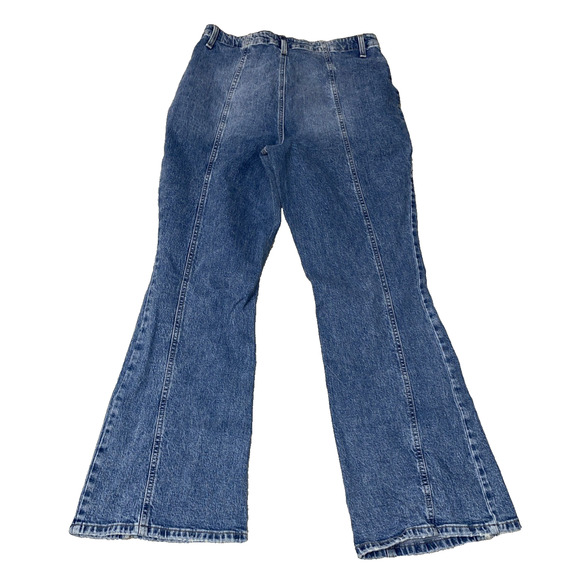 Edgely Flare High Rise Flare size 16 Regular Jeans inseam Boho Hippie Western - Picture 2 of 9